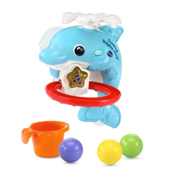VTech Dunking Dolphin Basketball Bath Toy with Accessories